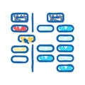 card sorting ux ui design icon doodle illustration Royalty Free Stock Photo