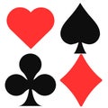 card suit icon symbol, heart, spade, club, diamond