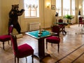 Card tables in The Arsenal Hall in Gatchina Palace