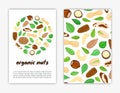 Card templates with doodle nuts.