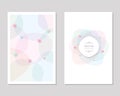 Card templates. Wedding invitation, brochure cover design.