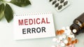 MEDICAL ERROR, medical concept Royalty Free Stock Photo