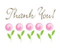 Card thank you! vector Royalty Free Stock Photo