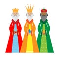 Card of the three wise men Royalty Free Stock Photo