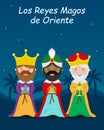 Card of the three wise men Royalty Free Stock Photo