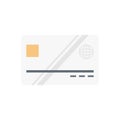 Card vector flat color icon Royalty Free Stock Photo