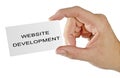 Card for website development Royalty Free Stock Photo