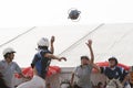 Players during a Horseball match Royalty Free Stock Photo