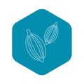 Cardamom icon, outline style