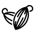 Cardamom icon, outline style