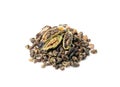 Cardamom Isolated, Green Cardamon Seeds, Dry Kardamon, Cardamum Spice, Genera Elettaria Beans