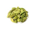 Cardamom Isolated, Green Cardamon Seeds, Dry Kardamon, Cardamum Spice , Genera Elettaria Beans