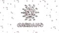 Cardano Ada cryptocurrency logo 3D illustration sketch style