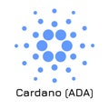 Cardano ADA. Vector illustration crypto coin ic