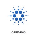 Cardano crypto currency coin icon