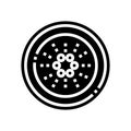 cardano cryptocurrency glyph icon vector illustration