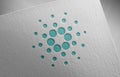 Cardano_1 on paper texture Royalty Free Stock Photo