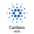 Cardano cryptocurrency symbol