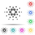 cardano multi color style icon. Simple glyph, flat vector of crepto currency icons for ui and ux, website or mobile application