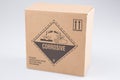 Box with corrosive danger logo product