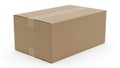 Box is placed against a plain white background emphasizing its tan Royalty Free Stock Photo