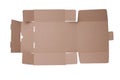 Cardboard box die-line die-cut mock up template, cut out Royalty Free Stock Photo
