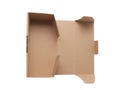 Cardboard box die-line die-cut mock up template, cut out Royalty Free Stock Photo