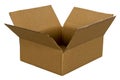 Cardboard Box For Freight and Shipping Isolated Royalty Free Stock Photo