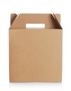 Cardboard box with handle