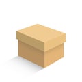 Cardboard Box Icon Image. Paper Box Vector Illustration