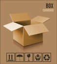 Cardboard box icon