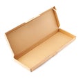 Cardboard box isolated over white background Royalty Free Stock Photo