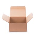 Cardboard box isolated on a white background Royalty Free Stock Photo