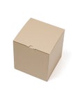 Cardboard box isolated on white background