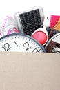 Cardboard box. moving day concept Royalty Free Stock Photo