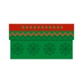 Cardboard Box Norwegian National Holiday Pattern