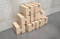 Cardboard Box Pile Industrial