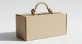 Cardboard Box with Rope Handle Royalty Free Stock Photo