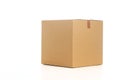Cardboard box. Royalty Free Stock Photo