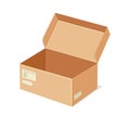 Cardboard box vector concept Royalty Free Stock Photo