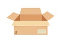 Cardboard box vector concept Royalty Free Stock Photo