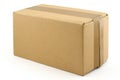 Cardboard box on white Royalty Free Stock Photo