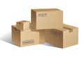 Cardboard boxes Royalty Free Stock Photo