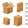 Cardboard Boxes Royalty Free Stock Photo