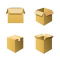 Cardboard Boxes Royalty Free Stock Photo