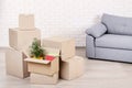 Cardboard boxes Royalty Free Stock Photo