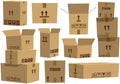 Cardboard boxes Royalty Free Stock Photo