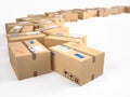 Cardboard boxes package parcels