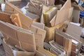 Cardboard boxes for recycling