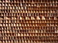 Cardboard boxes in the shape of a hive Royalty Free Stock Photo